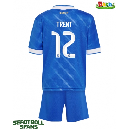 Real Madrid Alexander-Arnold #12 Tredjeställ Barn 2025-26 Kortärmad (+ Korta byxor)
